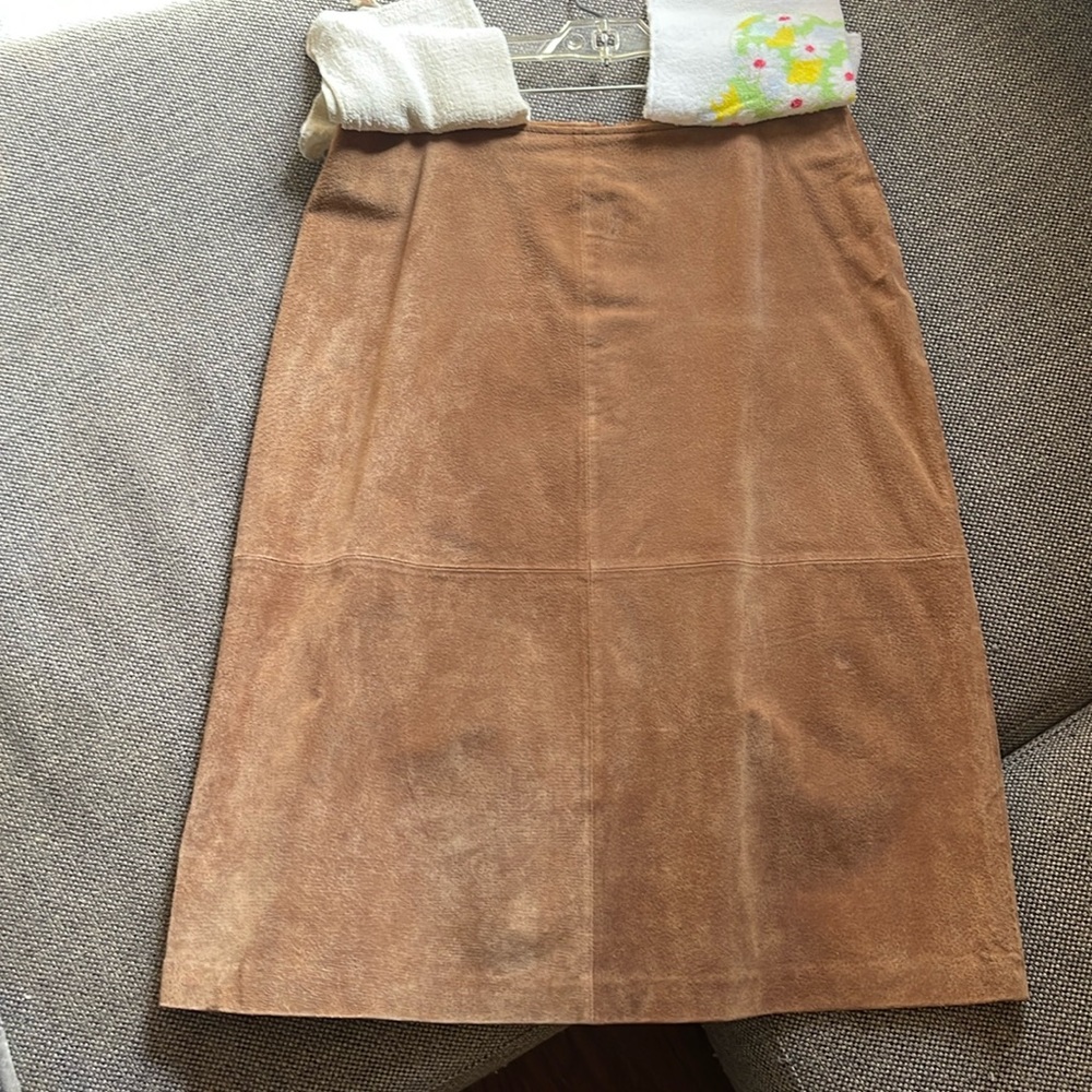 Covington vintage leather skirt